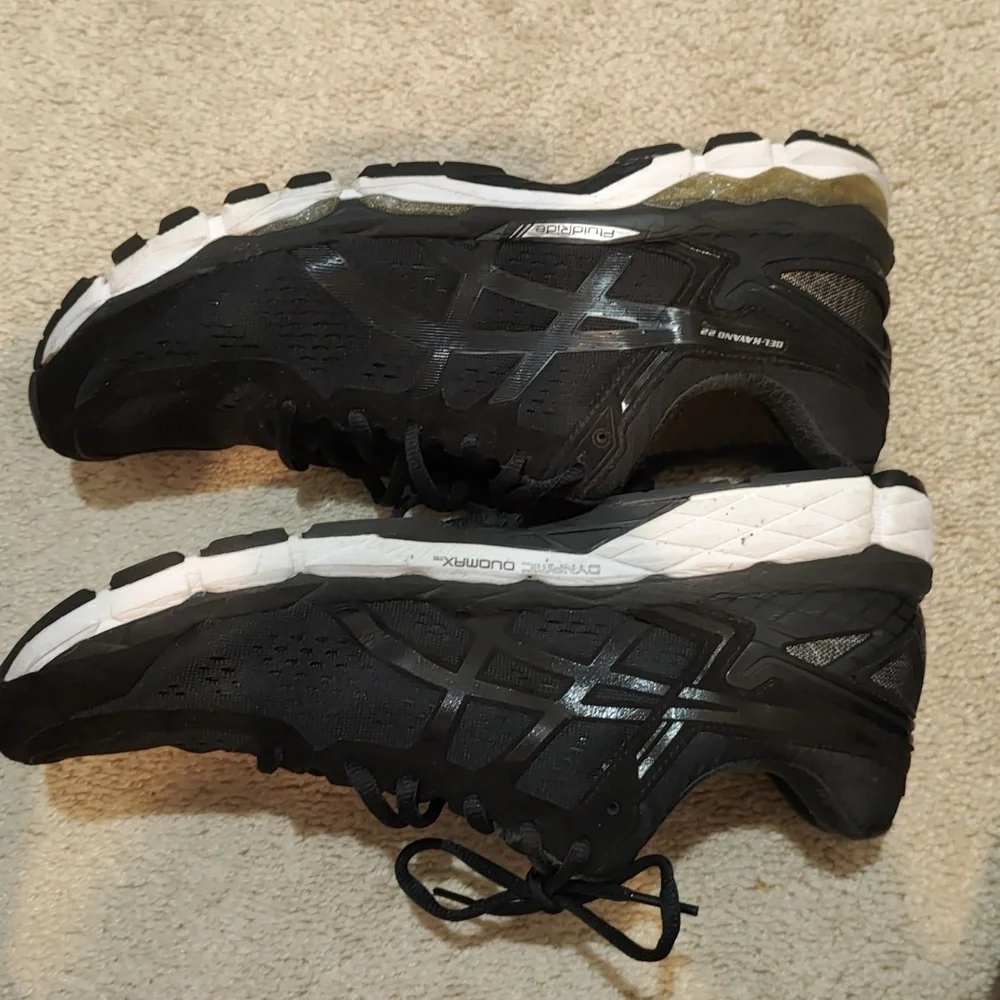 Asics Gel Kayano 22 Black Size 10.5M - Picture 3 of 7